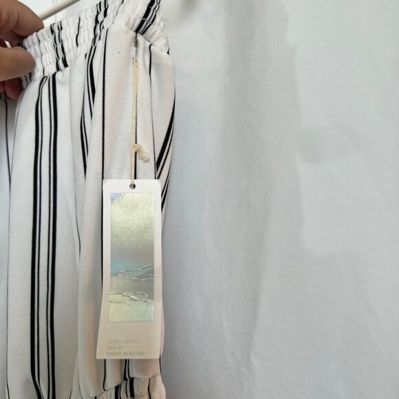 Cisono Jumpsuit Vertical Stripes Drawstring Waist Sleeveless - Picture 9 of 15